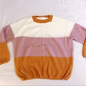 Like New Boutique Plus Size Striped Sweater